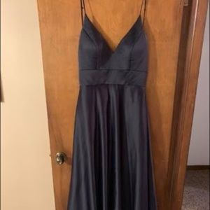 Long bridesmaid dress!
